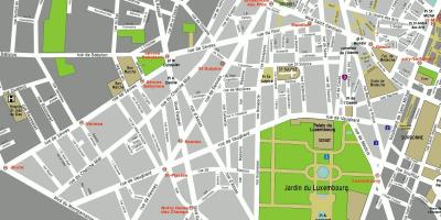 Mappa del 6 ° arrondissement di Parigi