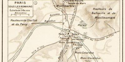 Mappa di romano di Parigi