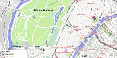 Mappa del 16 ° arrondissement di Parigi 