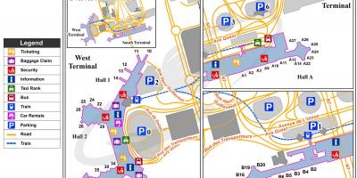 Mappa dell'aeroporto di orly