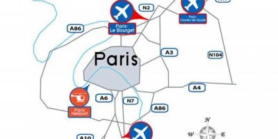 Paris international airport sulla mappa