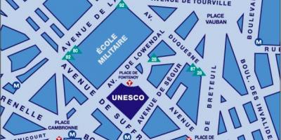 Mappa dell'unesco di Parigi