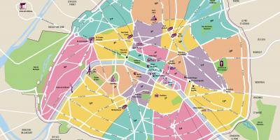 Mappa della città di Parigi