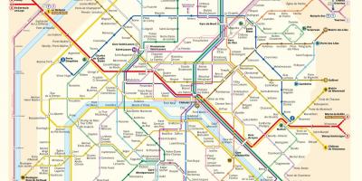 Metro de Paris mappa