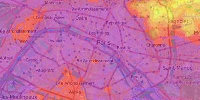 Mappa fisica di Parigi