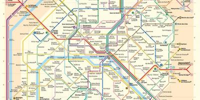 Mappa della stazione della metropolitana di Parigi
