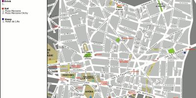 Mappa dell'opera di Parigi