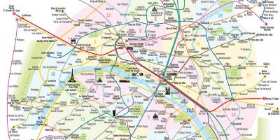 Mappa di cose da vedere a Parigi