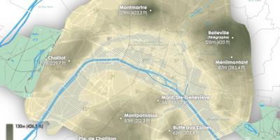 Mappa di Parigi elevazione