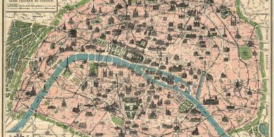 Mappa di Parigi antichi