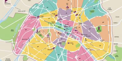 Parigi mappa visitatori