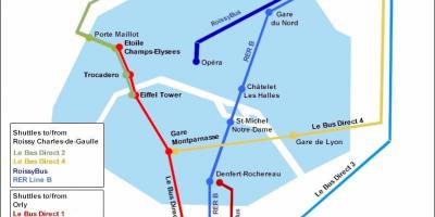 Mappa di Paris nord stazione ferroviaria